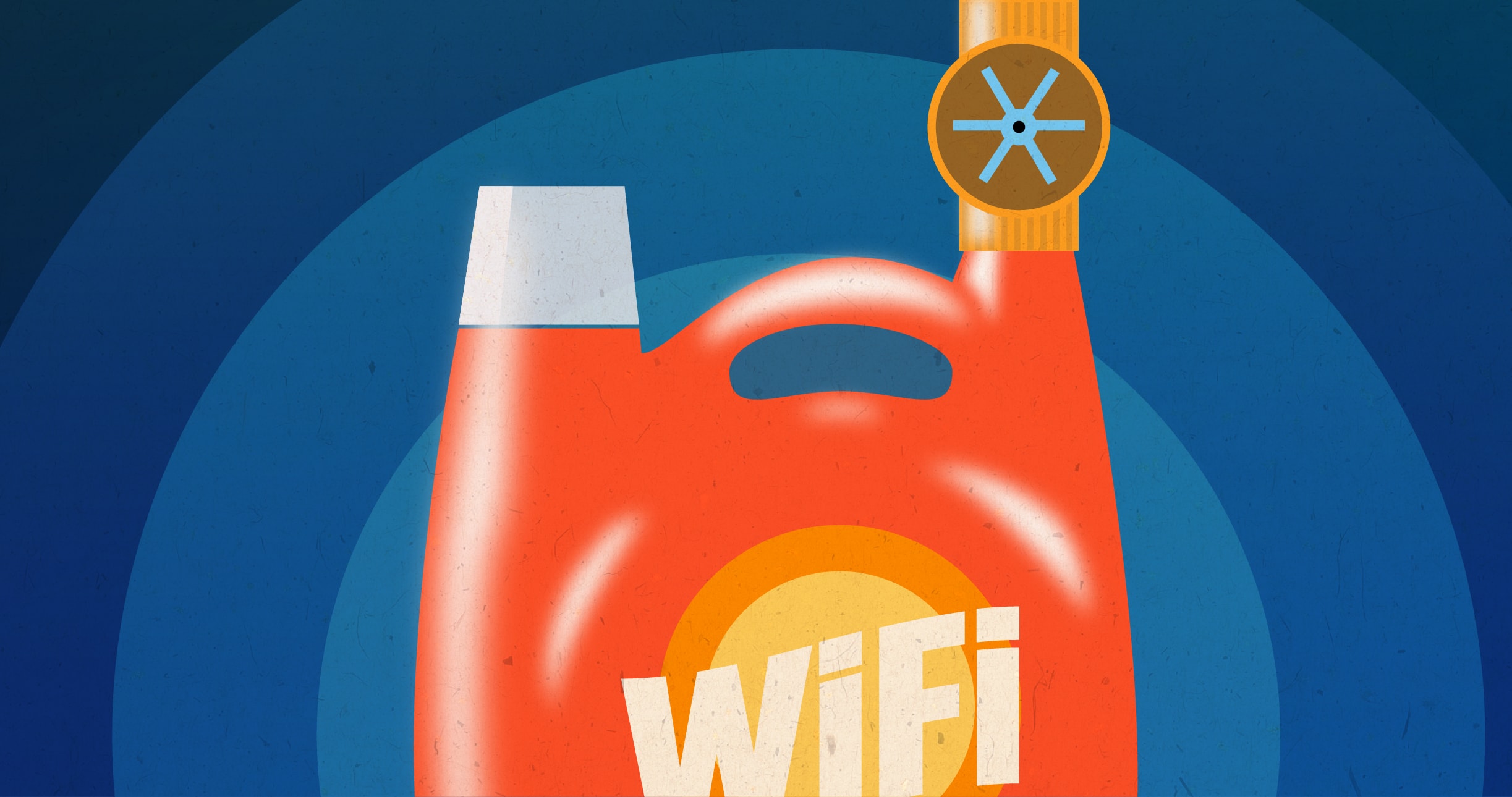 Πλαστικά αντικείμενα χωρίς ηλεκτρονικά μέρη συνδέονται στο Wi-Fi